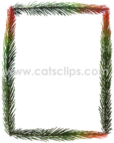 Conifer border from catsclip.com.