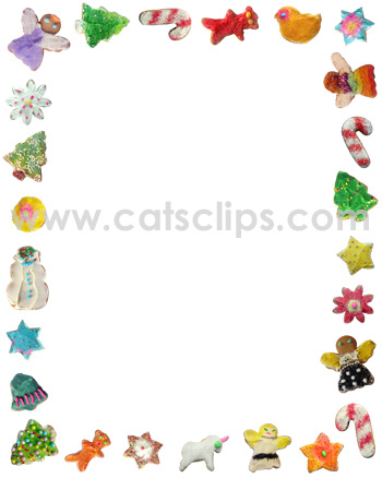 christmas cookie border