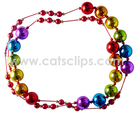 glass ornament garland border