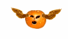 flying jack-o-lantern animated gif