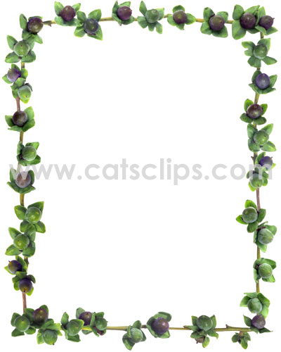 Lilac Persimmon border from www.catsclips.com