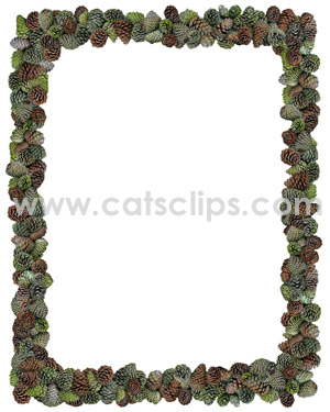 pinecone border